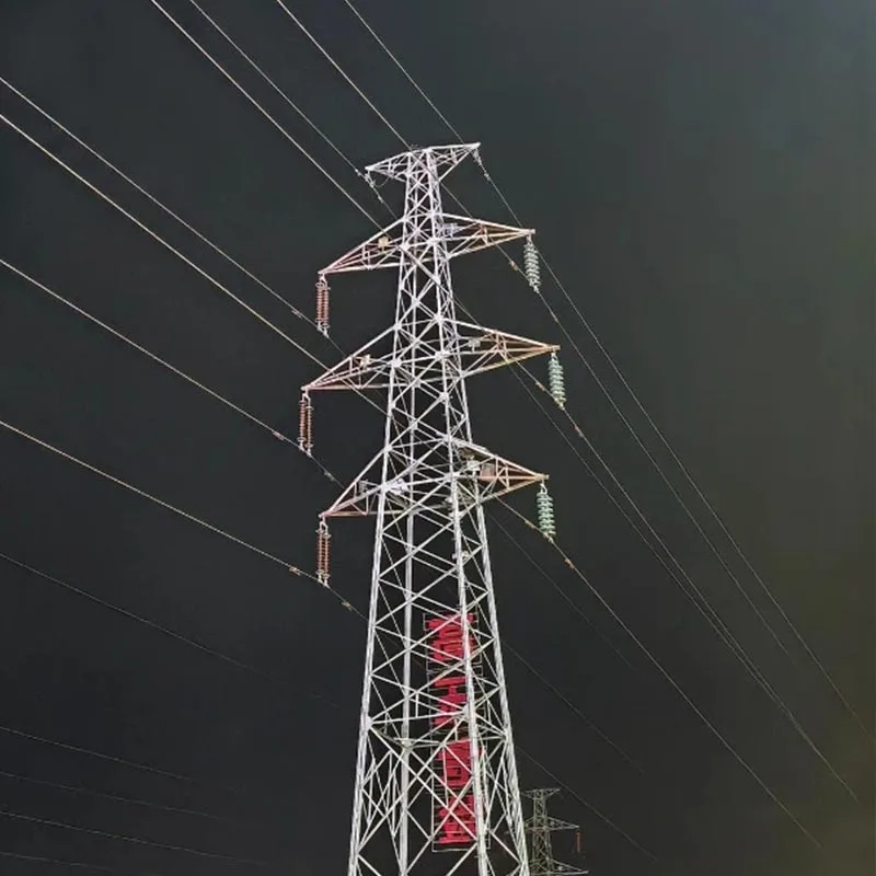 High Voltage Galvanized Steel Pipe Tower